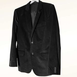 Express Jacket Mens Blazer Black Corduroy Sports Coat Jacket